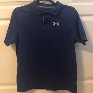 Under Armour Heat Gear Loose Navy Blue Polo